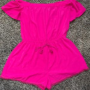 XL Hot pink short jumpsuit